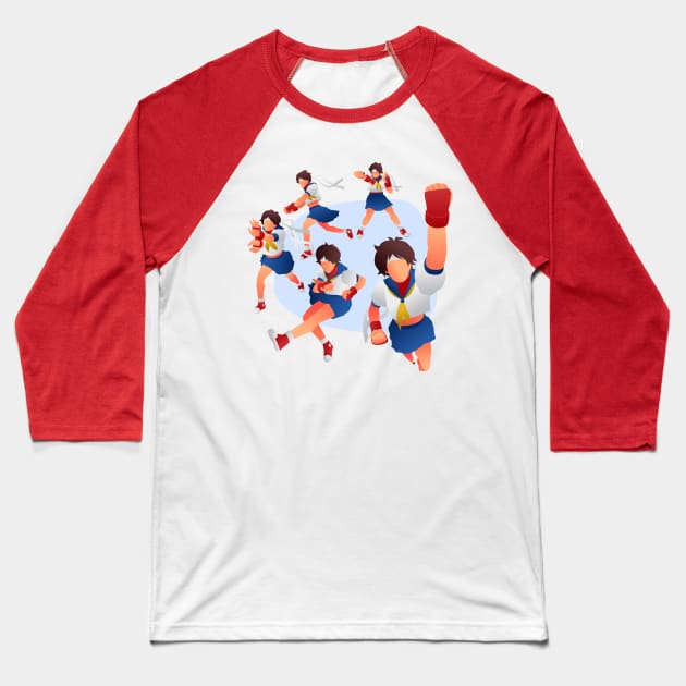 Sakura Combo Baseball T-Shirt by LI1L